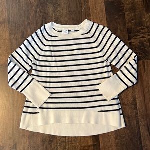 Gap Navy Stripe Hi Lo Shirt